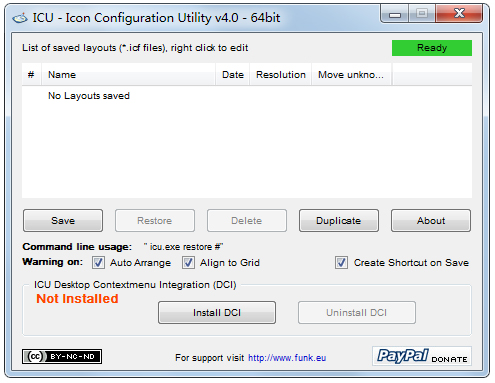 Icon Configuration Utility(桌面图标管理软件) V4.0 英文绿色版