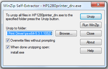 HP1280打印机驱动 V1.0