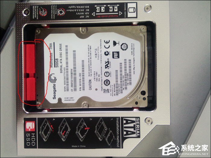 如何将SSD固态硬盘放在光驱位?笔记本光驱改固态硬盘的方法