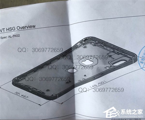 后置指纹识别？iPhone8最新设计图纸曝光