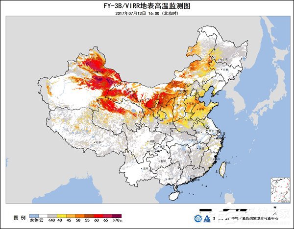 局部气温超过60℃！中央气象局发布高温检测报告