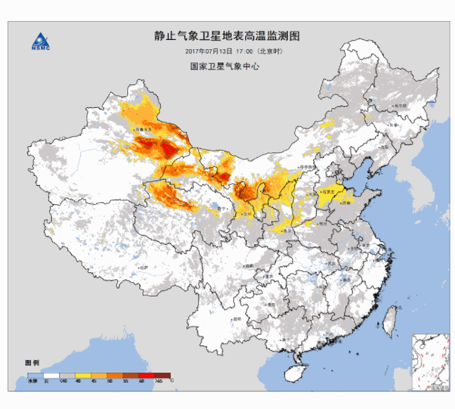 局部气温超过60℃！中央气象局发布高温检测报告