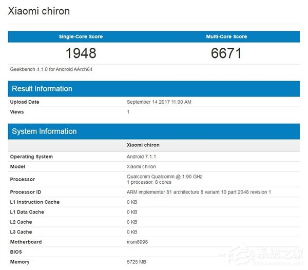 小米新机曝光：骁龙835+6GB运存