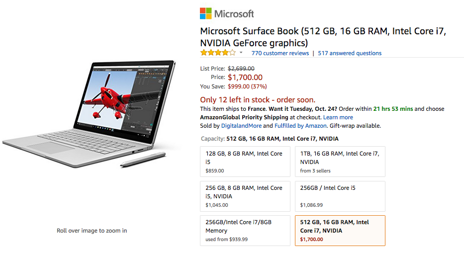 初代Surface Book大降价：因Surface Book 2发布