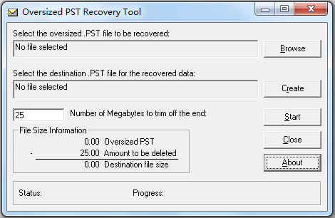 PST Recovery Tool(pst文件修复器) V1.54 英文绿色版