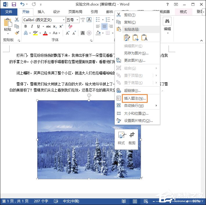 Word怎么给图片加注释