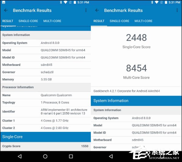吊打骁龙835！高通骁龙845跑分成绩遭曝光