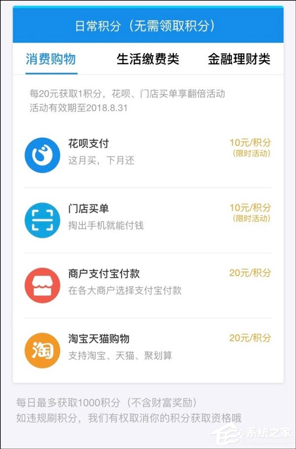 9月1日起！支付宝宣布蚂蚁会员积分将恢复至20元/积分