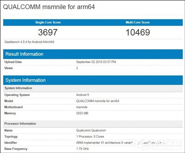 骁龙855疑在Geekbench跑分数据库亮相