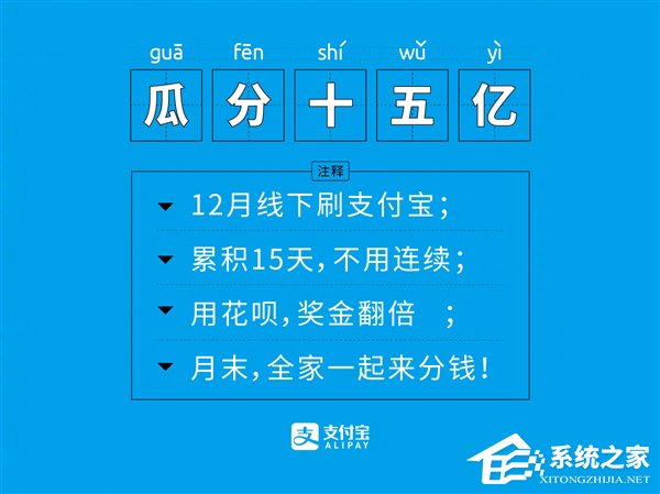 不止15亿！2018年12月支付宝薅羊毛攻略