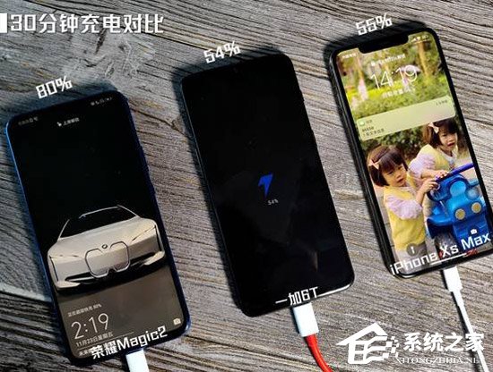 荣耀Magic 2快充怎么样？荣耀Magic 2、苹果iPhone Xs Max和一加6T快充对比