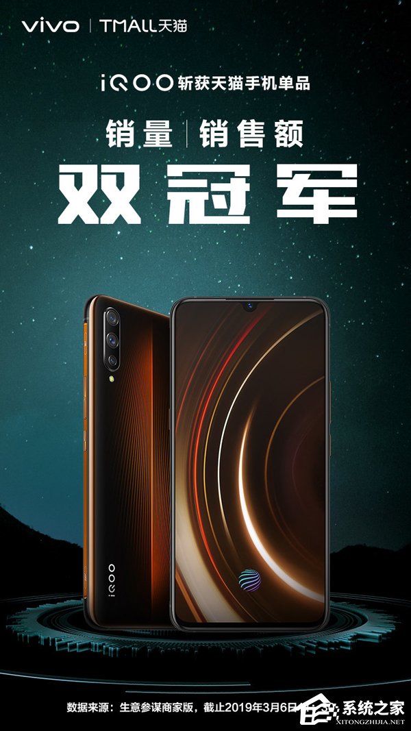 iQOO手机斩获三大电商平台双料冠军