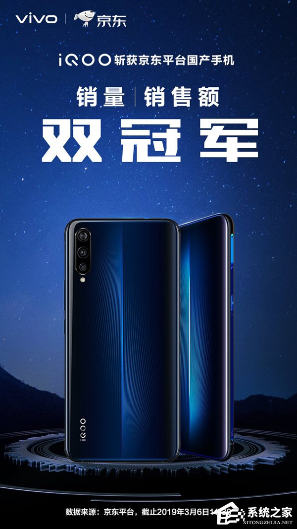 iQOO手机斩获三大电商平台双料冠军