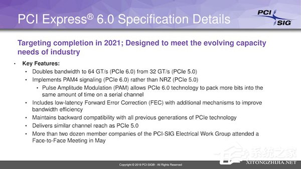 官宣！PCIe 6.0将在2021年制定完成