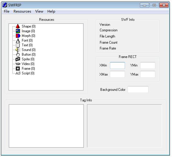 SWFRIP(SWF资源提取工具) V0.4