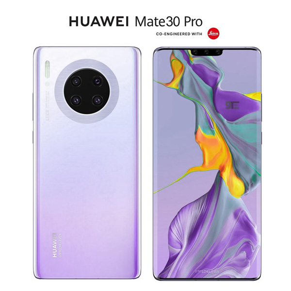 外媒放出华为Mate 30 Pro最新渲染图