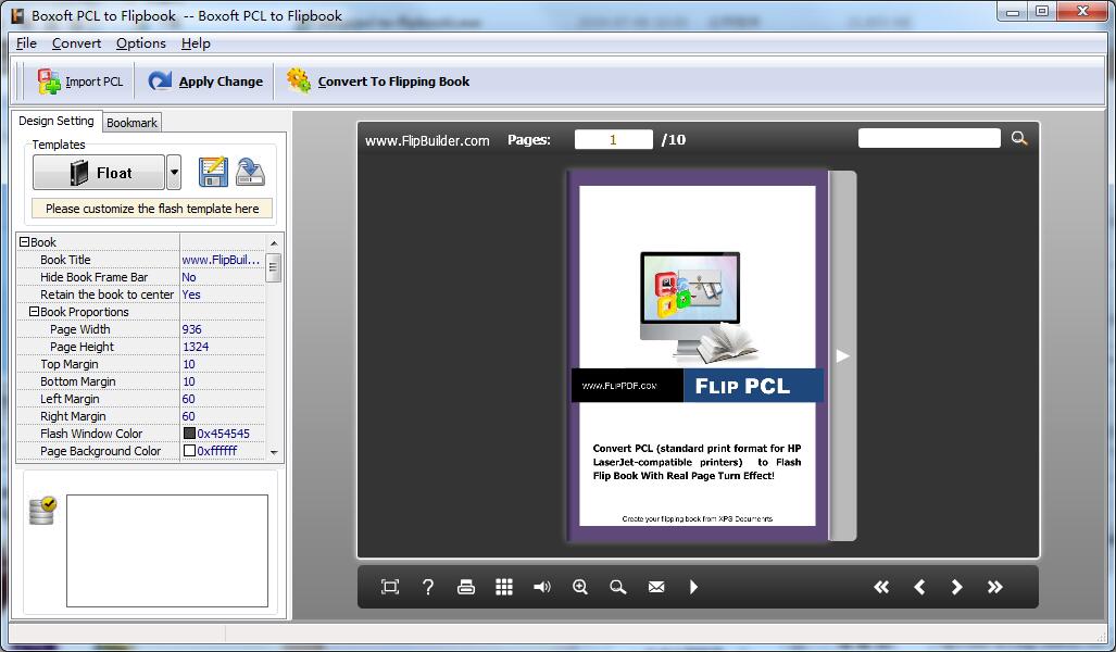 Boxoft PCL to Flipbook(翻页书制作工具) V1.0 英文安装版