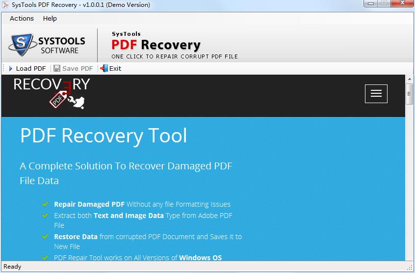 SysTools PDF Recovery