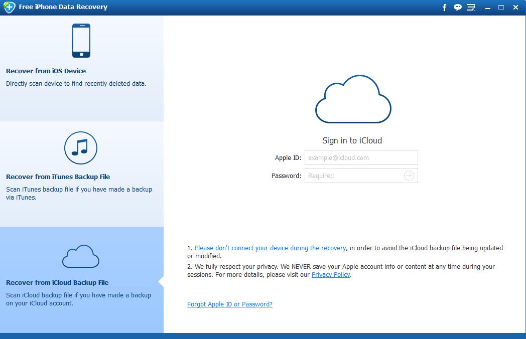 Free iPhone Data Recovery