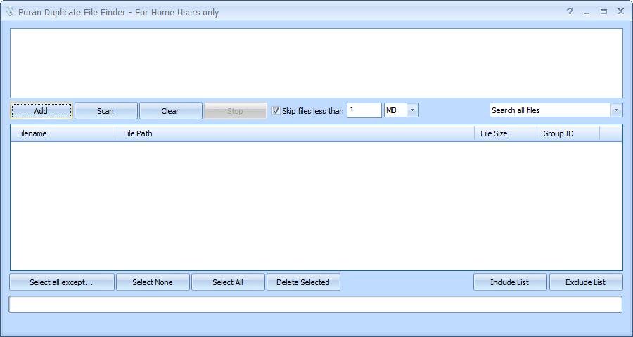 Puran Duplicate File Finder