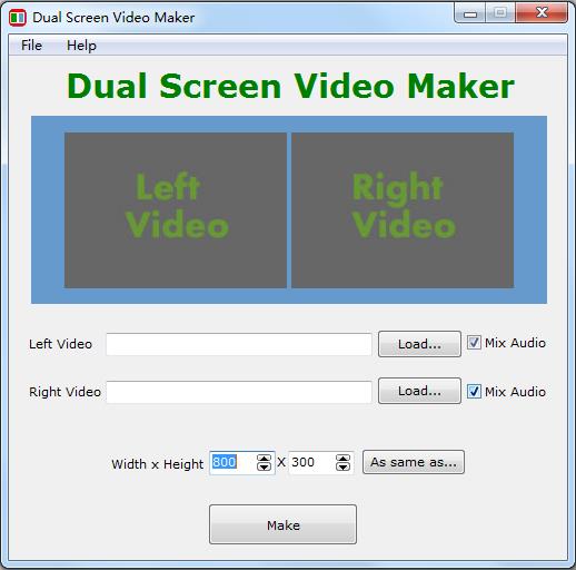 Dual Screen Video Maker