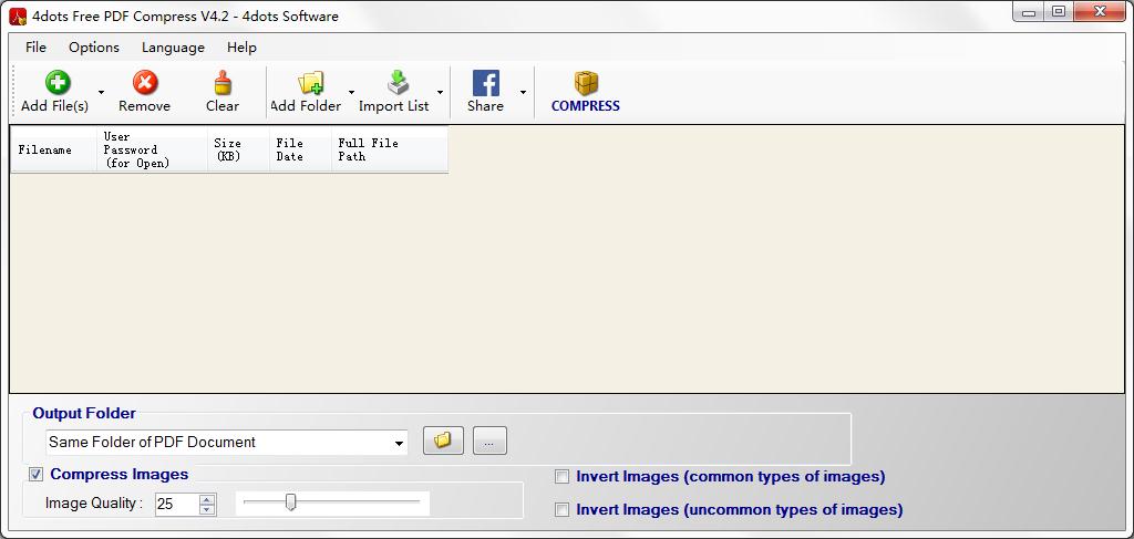 4dots Free PDF Compress