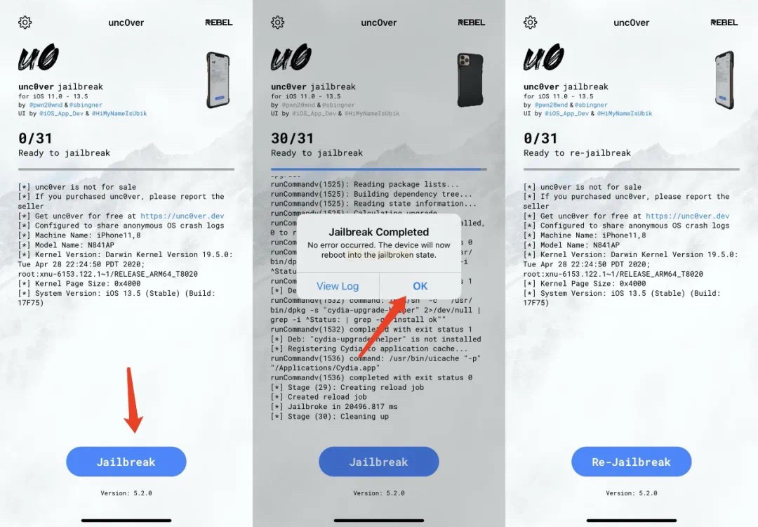 unc0ver再次出手，iOS 13.5.5 beta可以