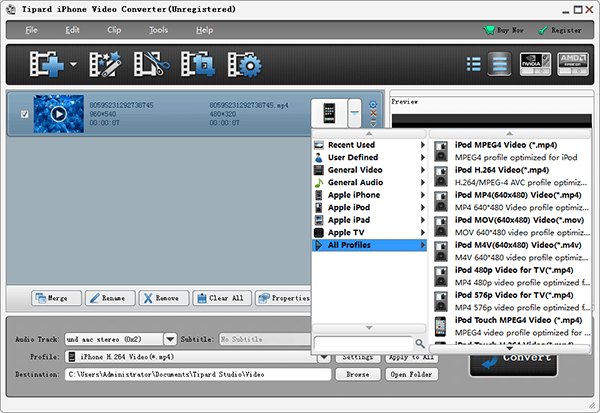 Tipard iPhone Video Converter