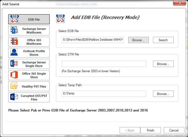 Shoviv Exchange Migration Tool
