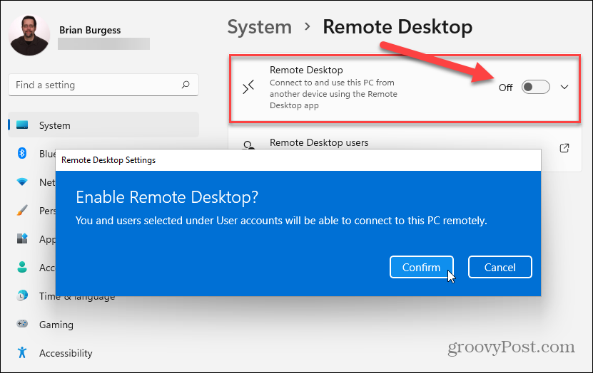 Win11怎么启用远程桌面RDP?
