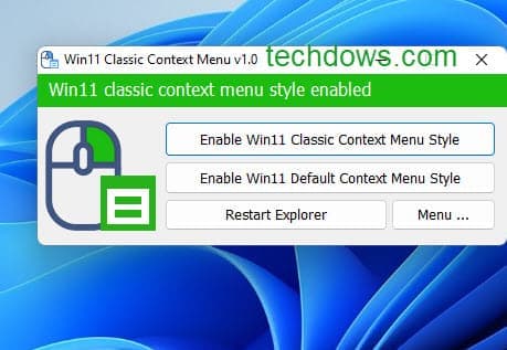Win11右键上下文菜单切换小工具