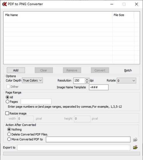 Digitzone PDF to PNG Converter