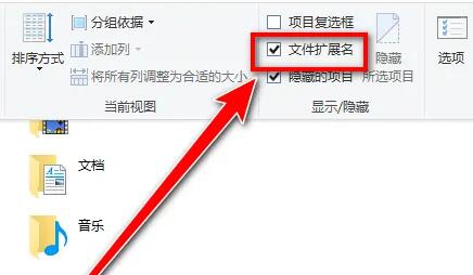 Win10如何显示文件后缀名?