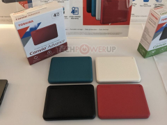 东芝展示 Canvio 系列 HDD 移动硬盘，容量达 4TB