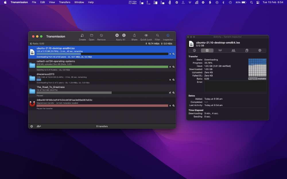 BitTorrent 客户端 Transmission 4.0