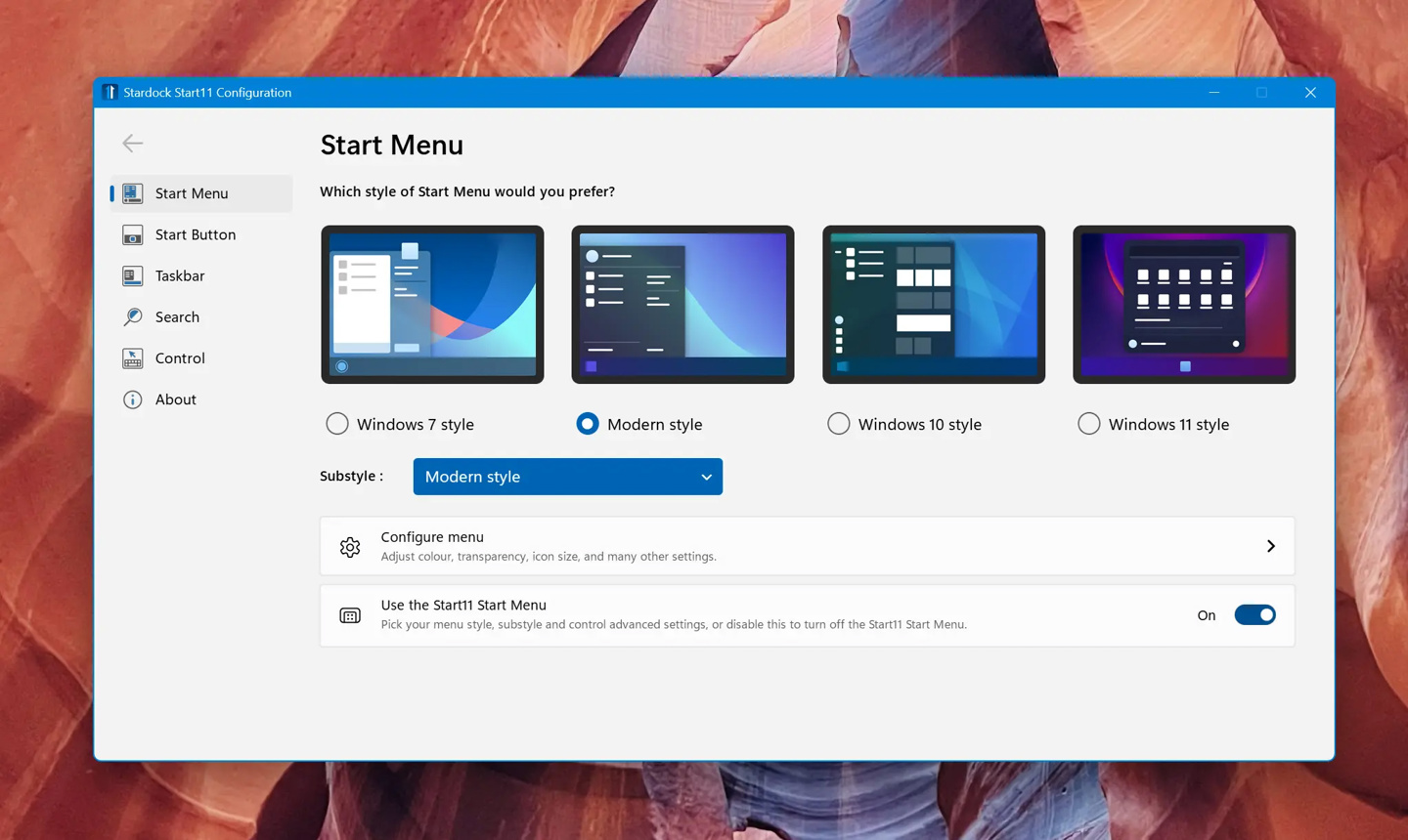 Stardock Start11