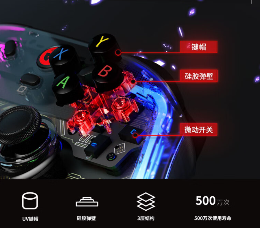 盖世小鸡 T4 幻镜多平台手柄发布:详细