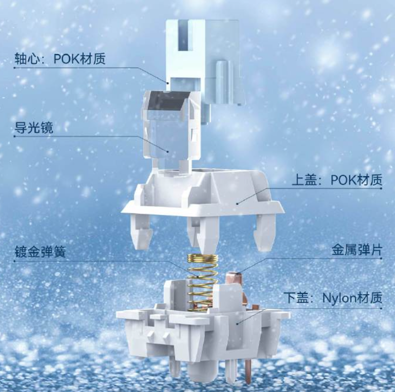 达尔优公布机械键盘“滑雪轴”：减少误