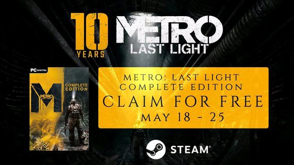 Steam 喜加一：免费领取原版游戏《地铁：最后的曙光 完整版》