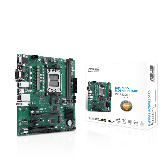 华硕推出 Pro A620M-C-CSM AM5 主板，拥有 PCI 插槽