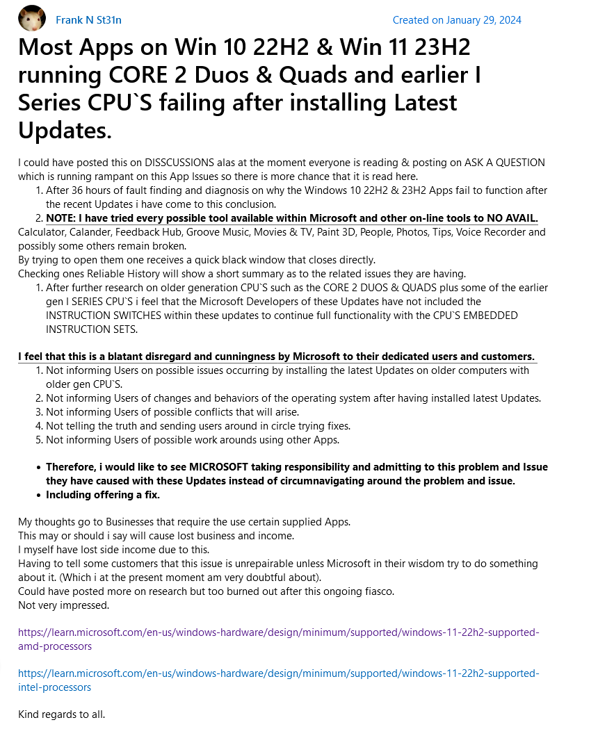 Win10、Win11 旧设备升级微软 1 月可选