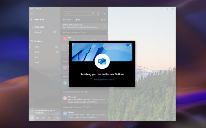 微软强推全新版本的 Outlook 应用：经