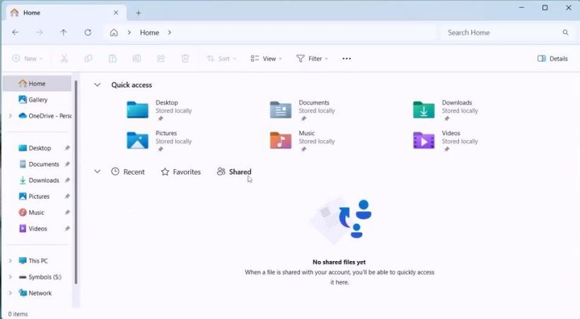 在 Windows 11 22635.3640 文件管理器