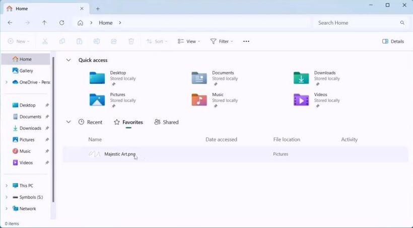在 Windows 11 22635.3640 文件管理器