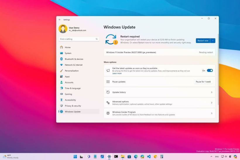 微软发布 Win11 Canary 26227 预览版更