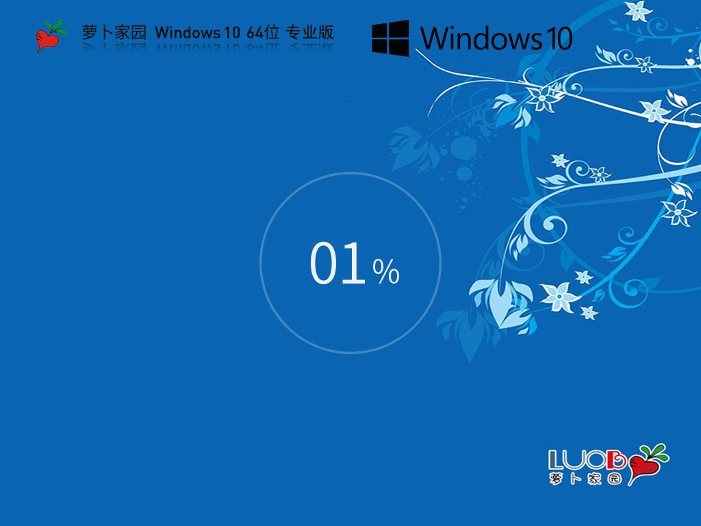【品牌专属】萝卜家园 Windows10 64位 专业装机版