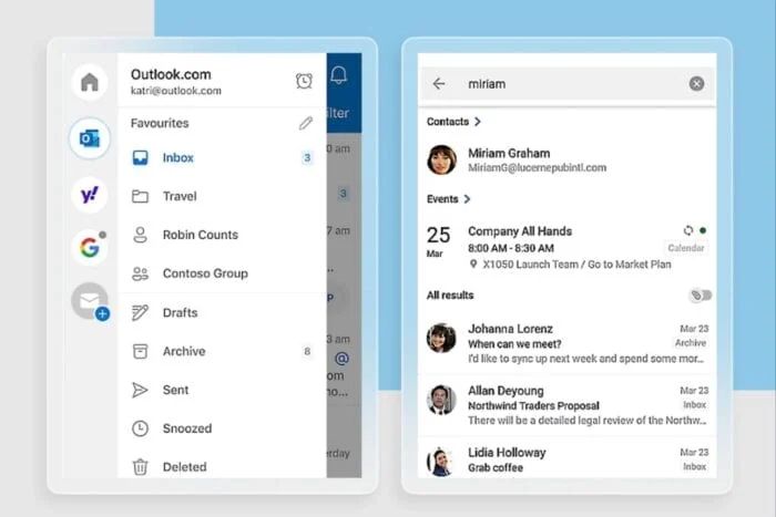 移动版 Outlook 将支持定制账号图标，2