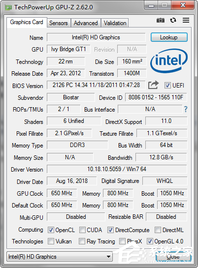 GPU-Z发布2.62.0版本更新!