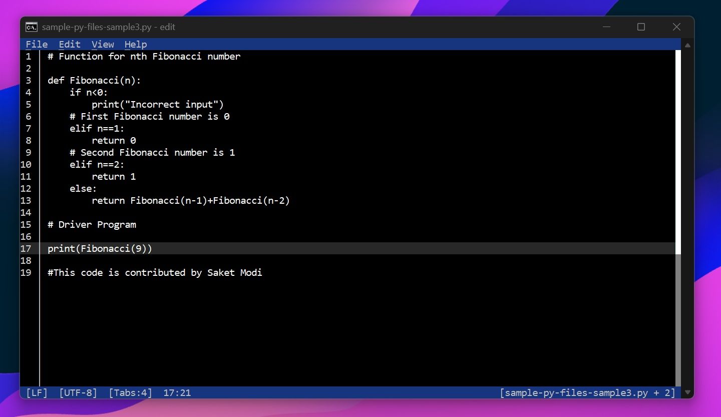 Edit 将成 Win11 默认命令行文本编辑器