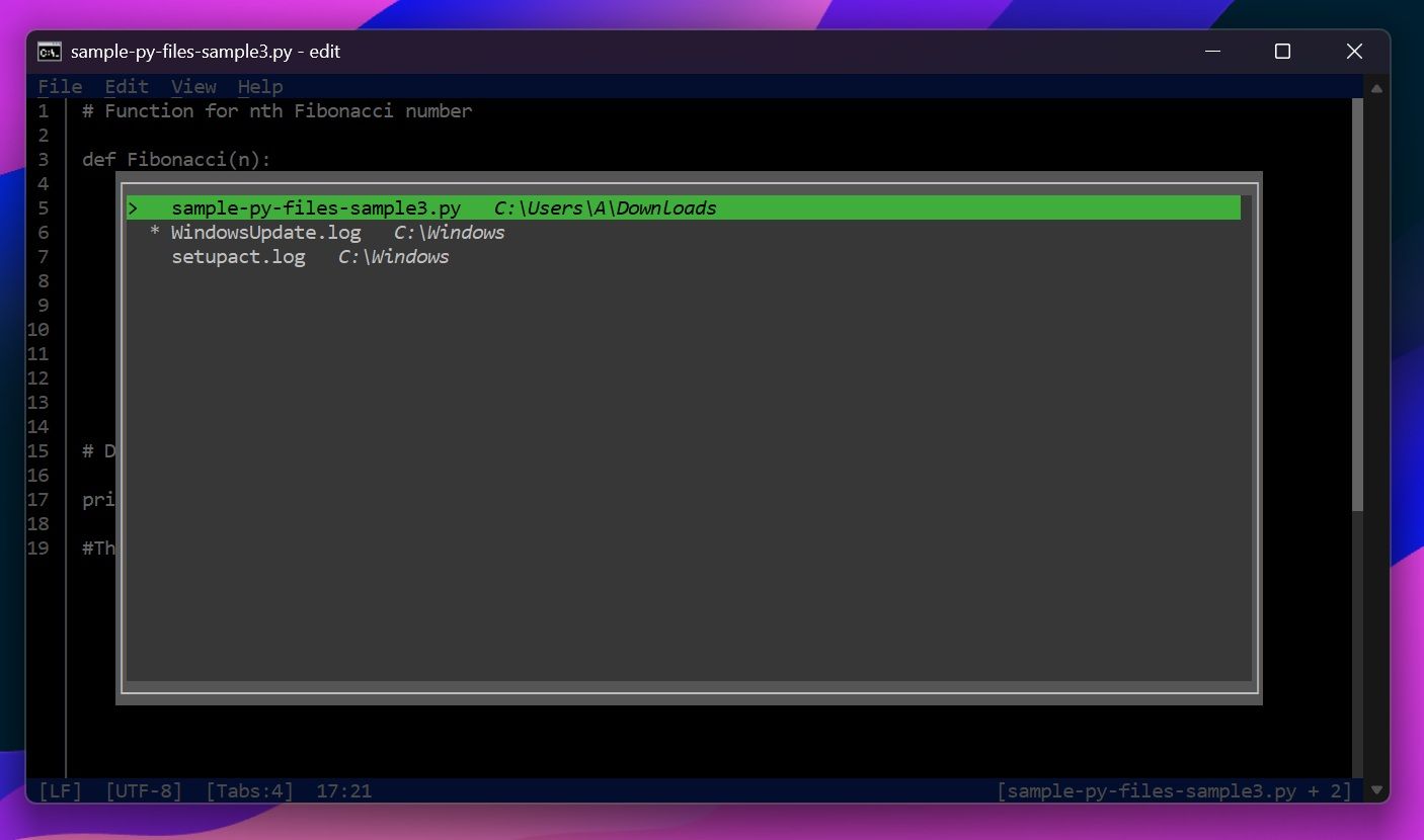 Edit 将成 Win11 默认命令行文本编辑器
